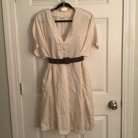 NWOT H&M IVORY Dress Size L #42 - Picture 1 of 9